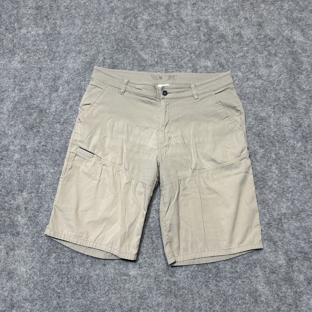 Mountain Hardwear Men's Cargo Shorts Size 34 Beige Light Wash Shorts